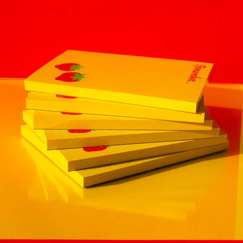 Remember Strawberry - Risograph Small Notepad