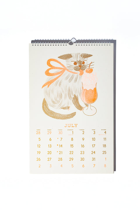 2026 Risograph Wall Calendar - Butterfly Days