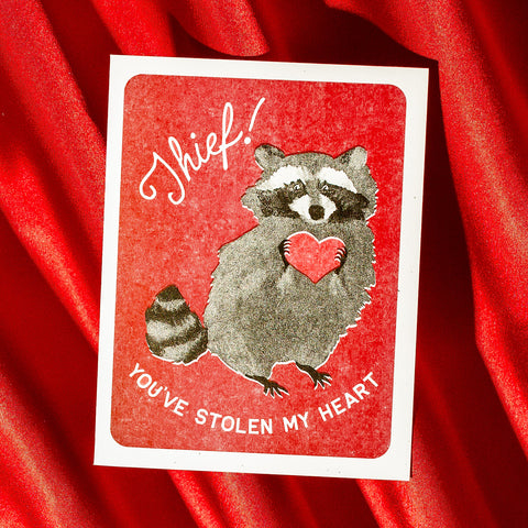 Thief! - Risograph Greeting Card