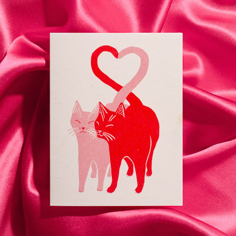 Love Cats Special Edition - Risograph Card