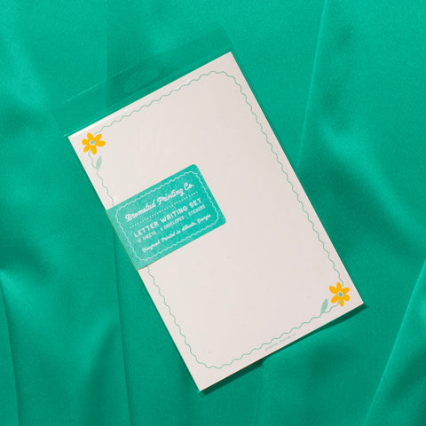 Yellow Flower Letter Writing Set