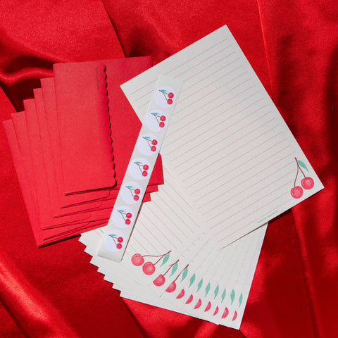 Cherry Letter Writing Set