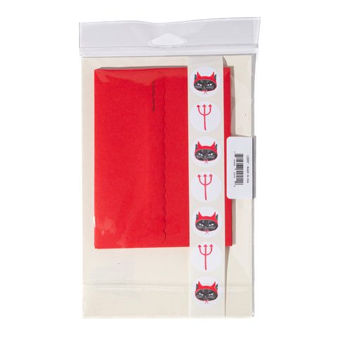 Devil Cat Letter Writing Set