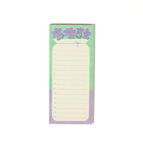 Vase of Flowers - Risograph Notepad