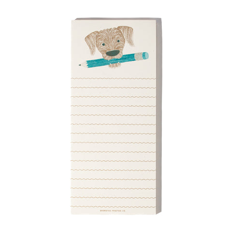 Pencil Dog - Tall Notepad