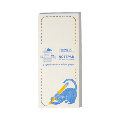 Pencil Cat - Tall Notepad