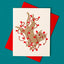 Tangled Holiday Cat - Risograph Card