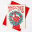 Wreck the Halls - Risograph Christmas Card