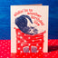 Slidin' In To Another Birthday Cat - Risograph Card