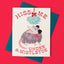 Hiss Me Under the Mistletoe - Risograph Christmas Card