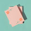 Flower Pair - Risograph Small Notepad
