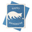 Happy Hanukkah Dreidel Cat - Risograph Card