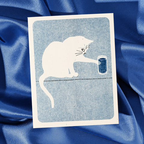 Water Glass - Risograph Card
