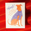 Woof! Dog Years Birthday - Risograph Card