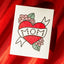 Mom Tattoo - Risograph Card