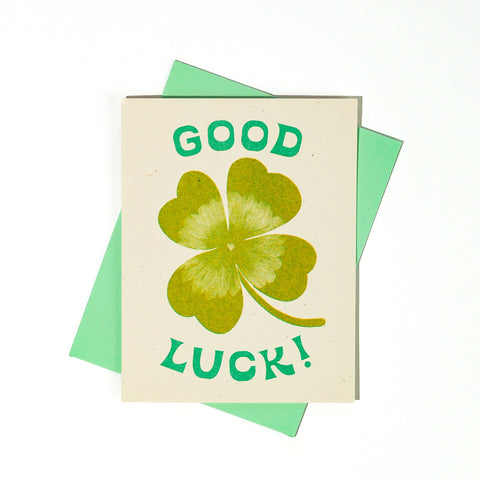 Good Luck - Risograph Card