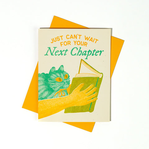 Next Chapter - Risograph Greeting Card
