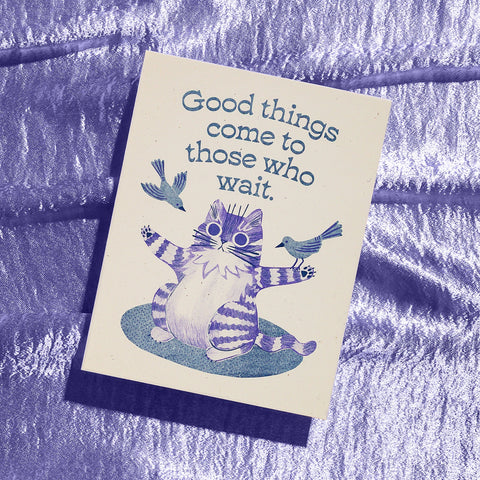 Good Things - Risograph Greeting Card