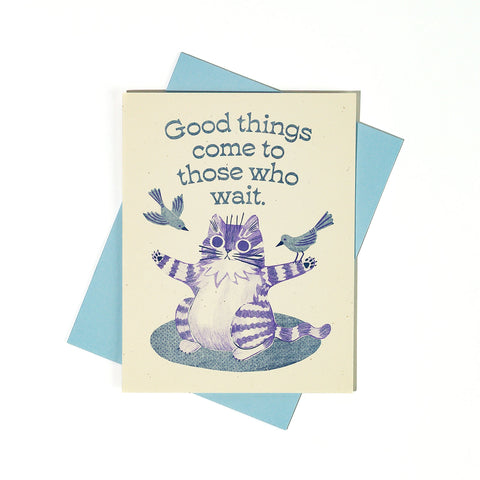 Good Things - Risograph Greeting Card