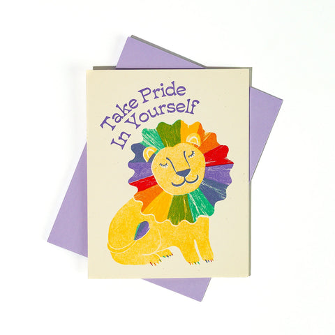 Take Pride in Yourself - Risograph Greeting Card