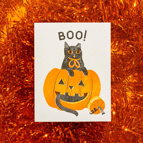 Boo! Special Edition - Risograph Halloween Card