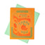 Orange Juice Thank You - Risograph Greeting Card