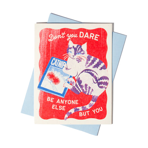 Don't You Dare - Risograph Card