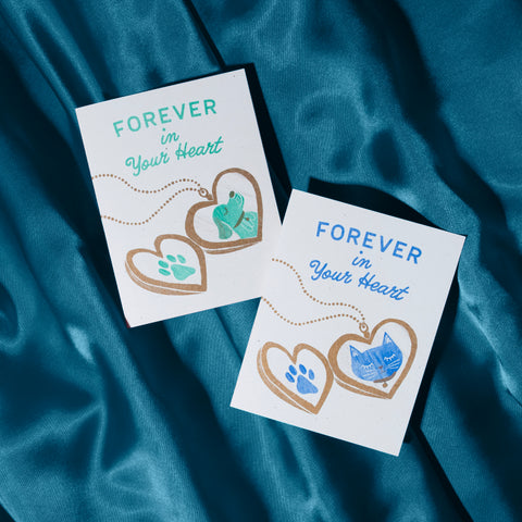Forever In Your Heart Dog - Risograph Card
