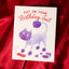 Birthday Suit Cat  - Risograph Card