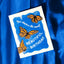 Beautiful Birthday Butterflies - Risograph Card