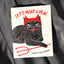 Devil Cat - Risograph Card