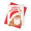 Santa is Watching You Cat - Risograph Card