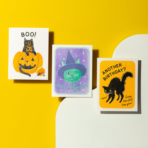 Boo! Special Edition - Risograph Halloween Card