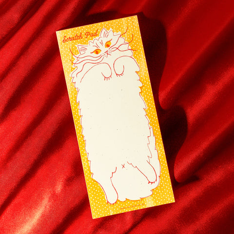 Scratch Pad Cat - Risograph Notepad