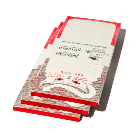 Bad Ideas - Tall Risograph Notepad