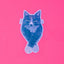 Slow Blink Cat - Sparkle Sticker